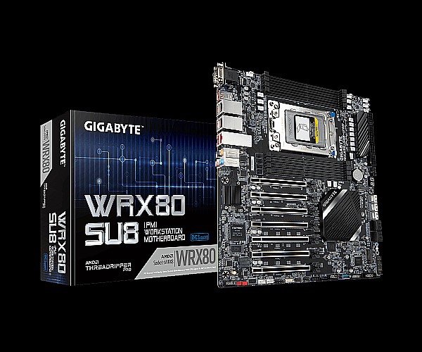 לוח אם Gigabyte WRX80SUBIPMI Threadripper pro 3000WX לוחות אם AMD