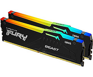 �. ����� Kingston FURY Beast RGB 64GB 2x32GB DDR5 5600MHz C40