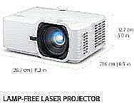 ���� ViewSonic LS740W Laser 5,000 Lumens WXGA 2XHDMI Speakers